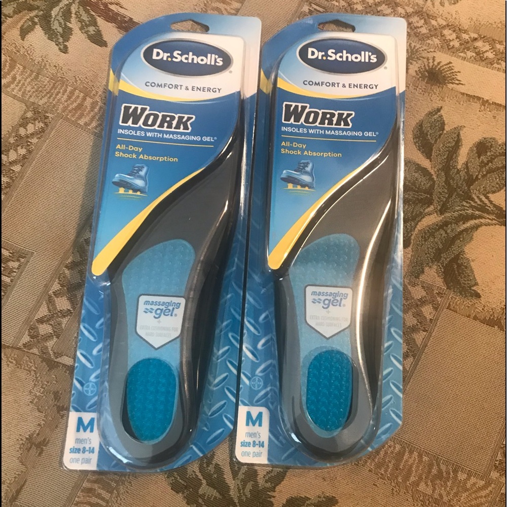 2 Dr Scholls work insoles with Massaging gel.